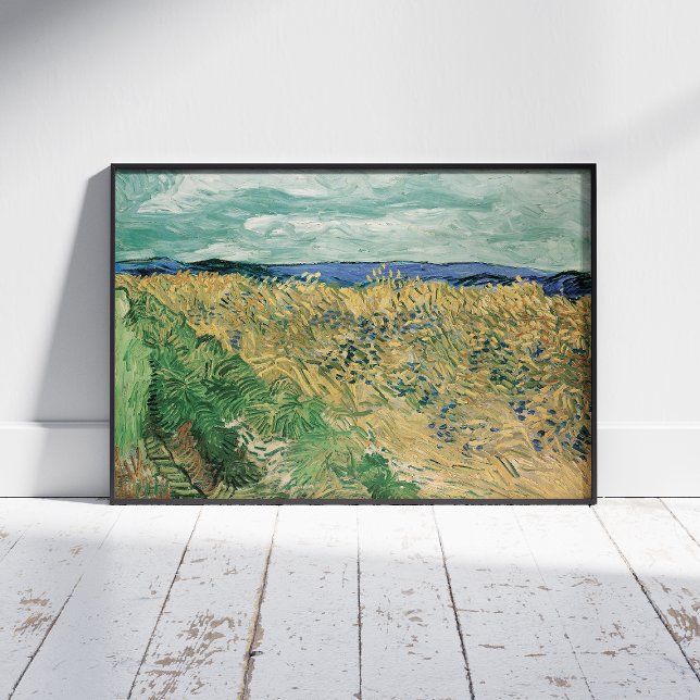 Vincent Van Gogh, Wheatfield med kornblommor Fototryck (Skapare uppladdad)