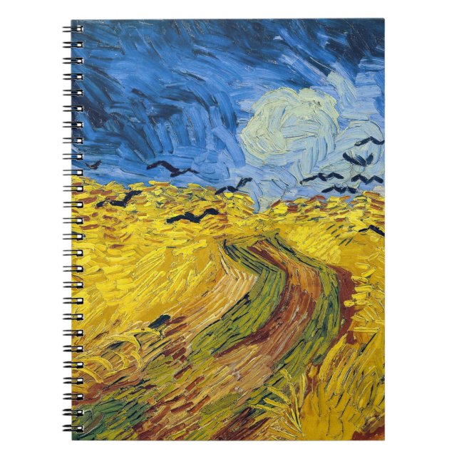 Vincent van Gogh - Wheatfield med Kråkor Anteckningsbok (Framsidan)