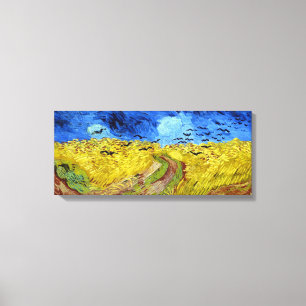 Vincent van Gogh Wheatfield med Kråkor Canvastryck