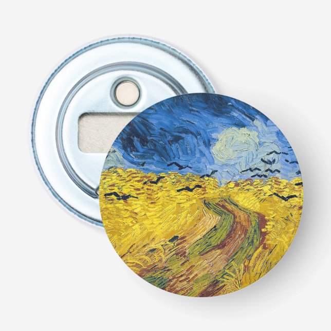 Vincent van Gogh - Wheatfield med Kråkor Flasköppnare (Framsidan)