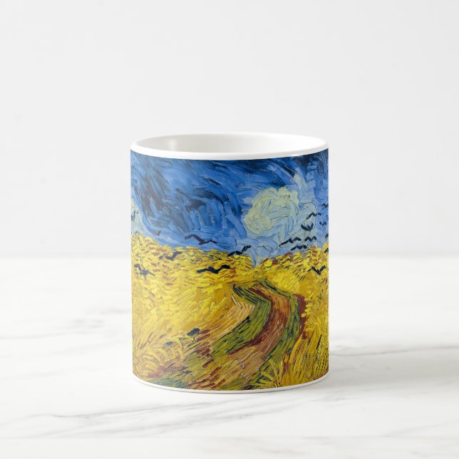 Vincent van Gogh - Wheatfield med Kråkor Kaffemugg (Center)