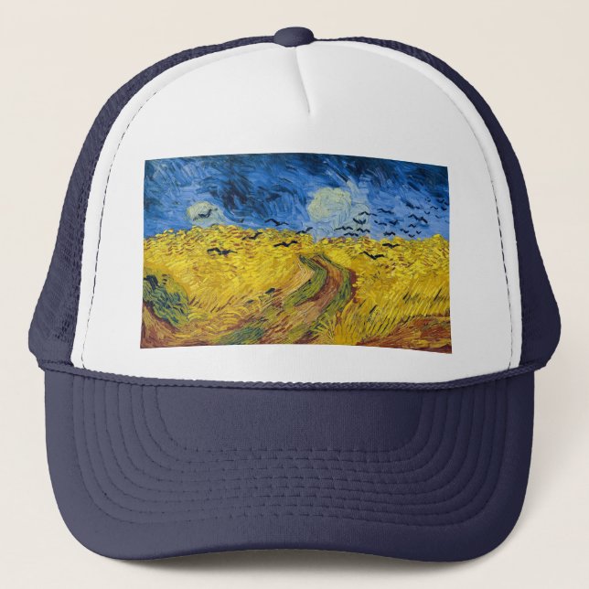 Vincent van Gogh - Wheatfield med Kråkor Keps (Framsida)
