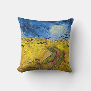 Vincent van Gogh - Wheatfield med Kråkor Kudde