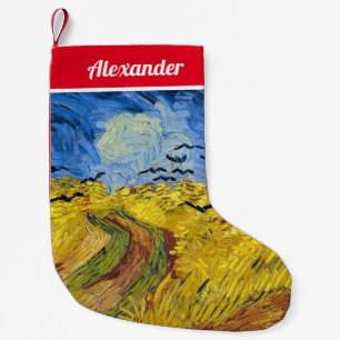 Vincent van Gogh - Wheatfield med Kråkor Liten Julstrumpa