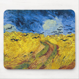 Vincent van Gogh - Wheatfield med Kråkor Musmatta