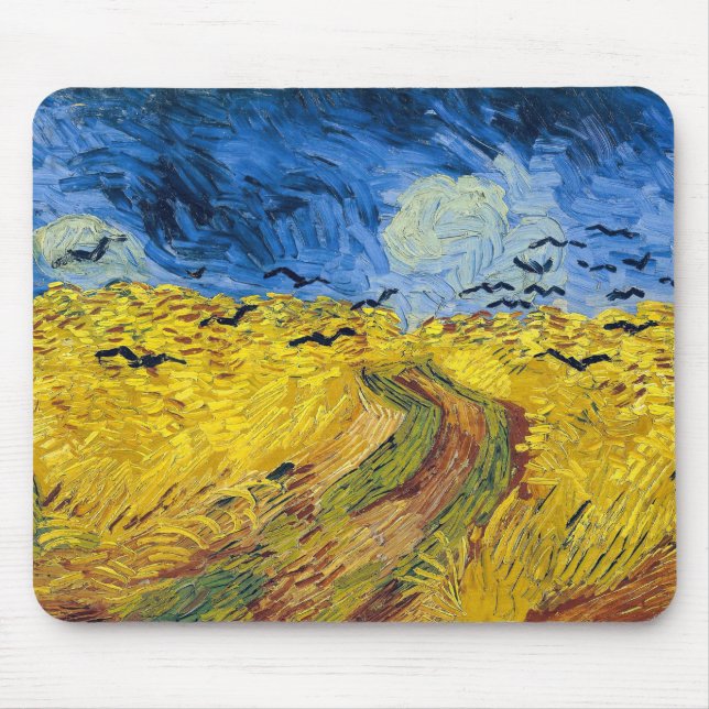 Vincent van Gogh - Wheatfield med Kråkor Musmatta (Framsidan)