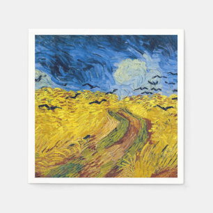 Vincent van Gogh - Wheatfield med Kråkor Pappersservett