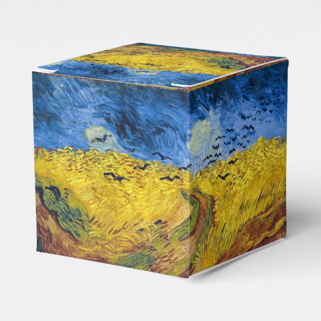 Vincent van Gogh - Wheatfield med Kråkor Presentaskar (Framsidan Sidan)