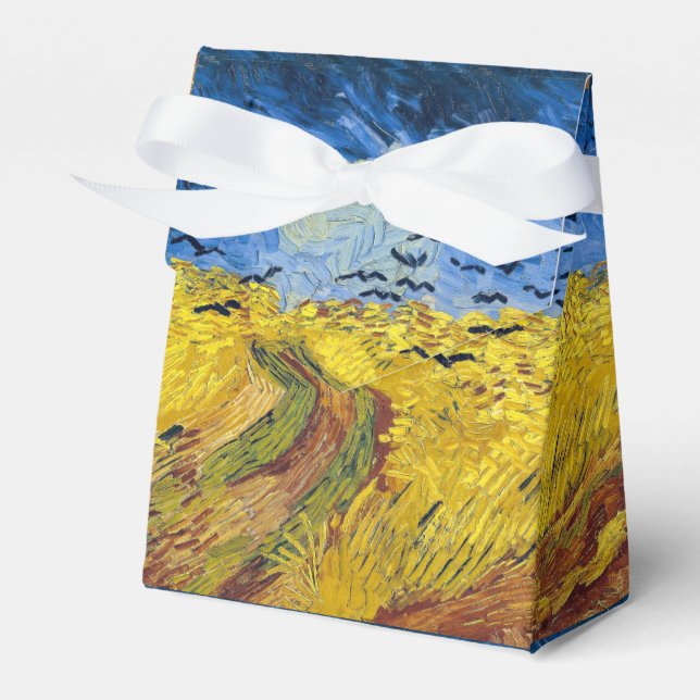 Vincent van Gogh - Wheatfield med Kråkor Presentaskar (Framsidan Sidan)
