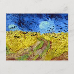 Vincent van Gogh Wheatfield med Kråkor Vykort
