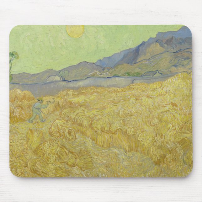 Vincent van Gogh - Wheatfield med rabatt Musmatta (Framsidan)