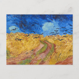 Vincent van Gogh Wheatfield Painting Postcard Vykort