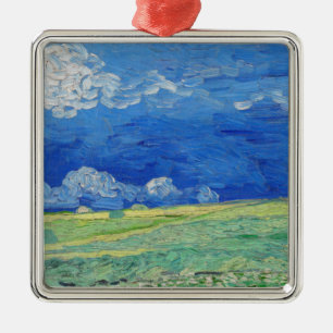 Vincent van Gogh - Wheatfields under Thunderclouds Julgransprydnad Metall