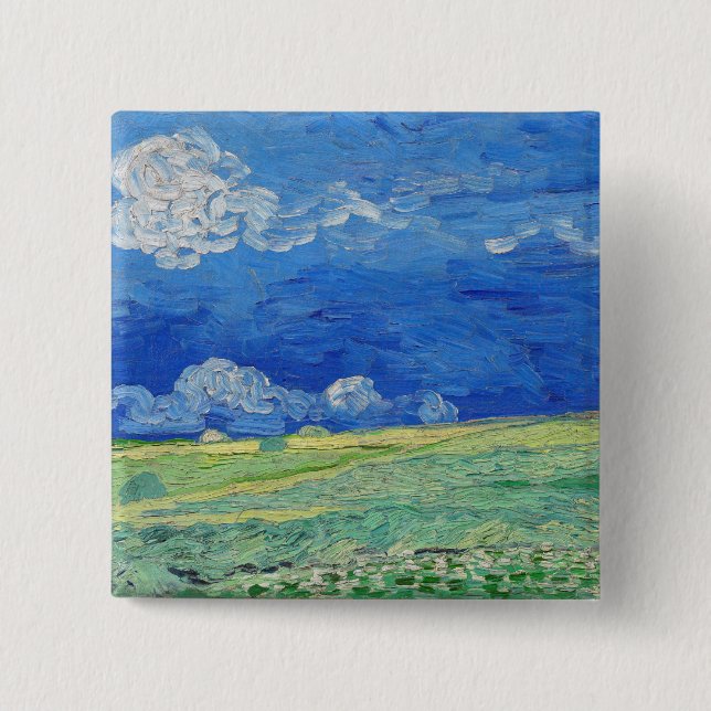 Vincent van Gogh - Wheatfields under Thunderclouds Knapp (Framsida)