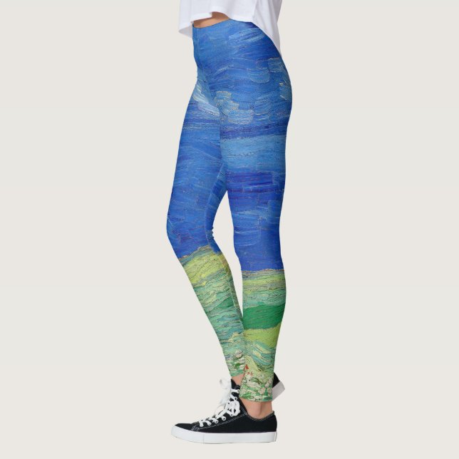 Vincent van Gogh - Wheatfields under Thunderclouds Leggings (Vänster)