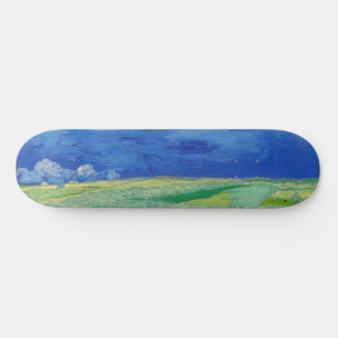 Vincent van Gogh - Wheatfields under Thunderclouds Mini Skateboard Bräda 18,5 Cm