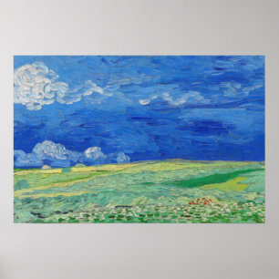 Vincent van Gogh - Wheatfields under Thunderclouds Poster
