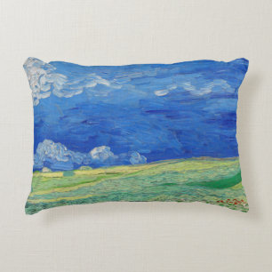 Vincent van Gogh - Wheatfields under Thunderclouds Prydnadskudde