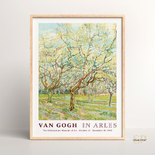 Vincent van Gogh White Orchard Art Print Vintage Poster
