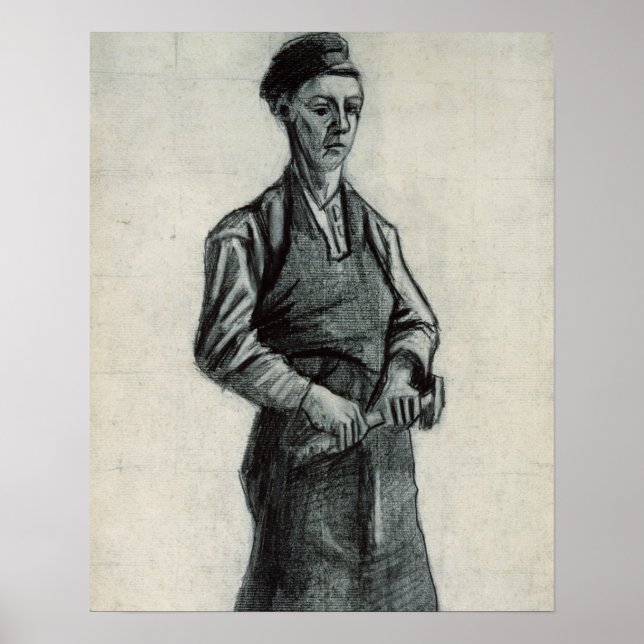 Vincent van Gogh | Young Blacksmith 1882 Poster (Framsidan)
