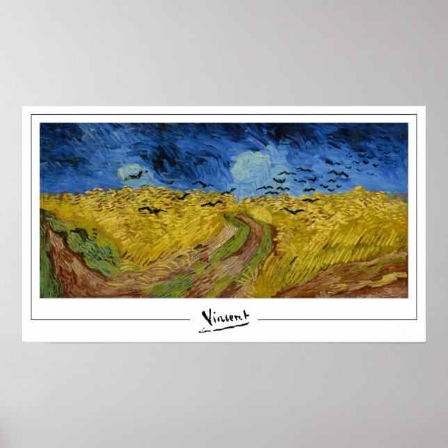 Vincent Van Gogh Zedign Art Poster #11-3 (Framsidan)