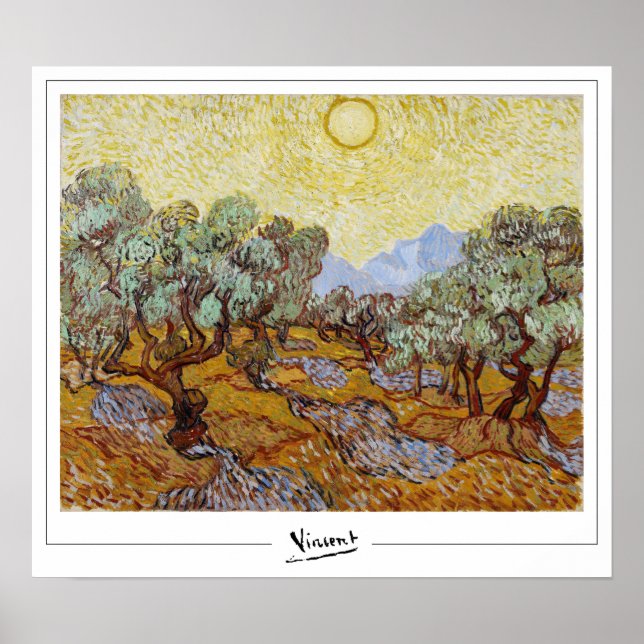Vincent Van Gogh Zedign Art Poster #13 (Framsidan)