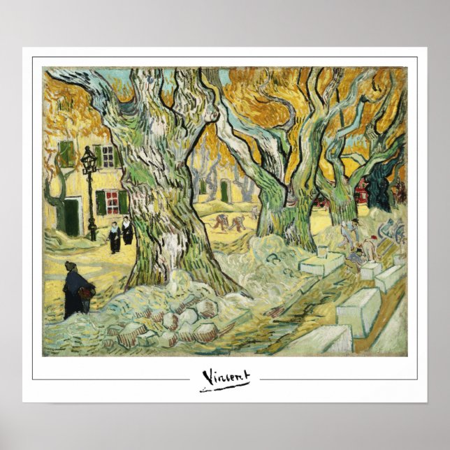 Vincent Van Gogh Zedign Art Poster #13-2 (Framsidan)
