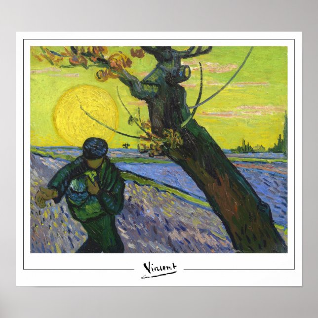 Vincent Van Gogh Zedign Art Poster #18-3 (Framsidan)
