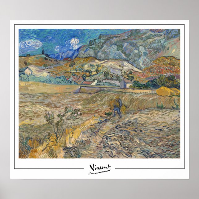 Vincent Van Gogh Zedign Art Poster #26 (Framsidan)