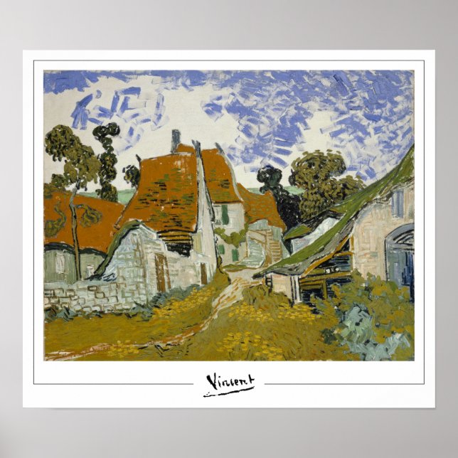 Vincent Van Gogh Zedign Art Poster #33-2 (Framsidan)