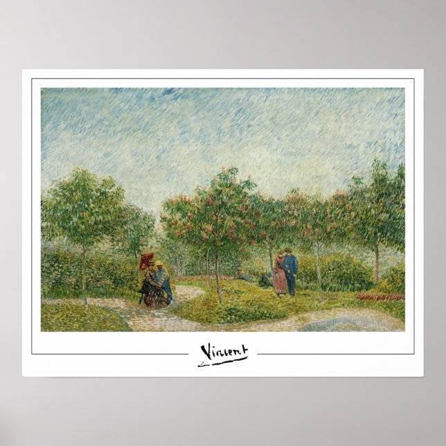Vincent Van Gogh Zedign Art Poster #35-2 (Framsidan)