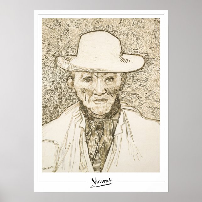Vincent Van Gogh Zedign Art Poster #524-3 (Framsidan)