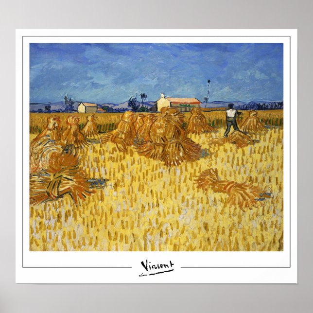 Vincent Van Gogh Zedign Art Poster #7-3 (Framsidan)