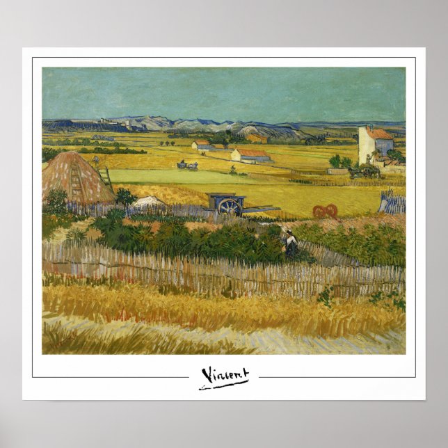 Vincent Van Gogh Zedign Art Poster nr 12-2 (Framsidan)