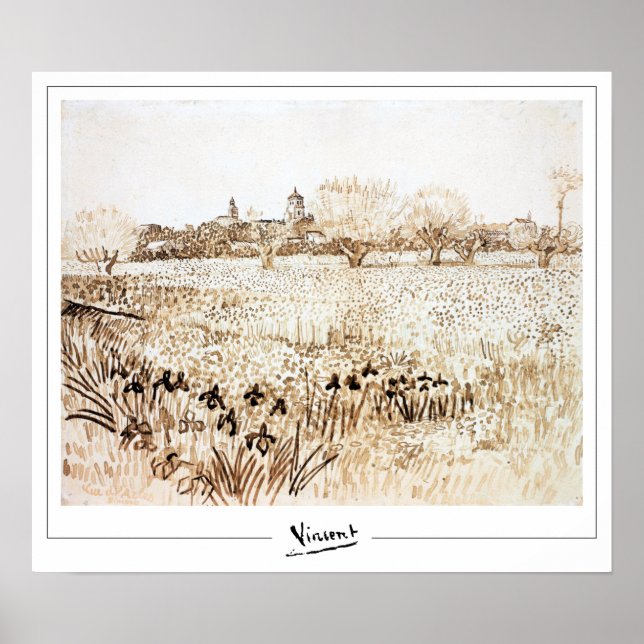 Vincent Van Gogh Zedign Art Poster nr 206 (Framsidan)