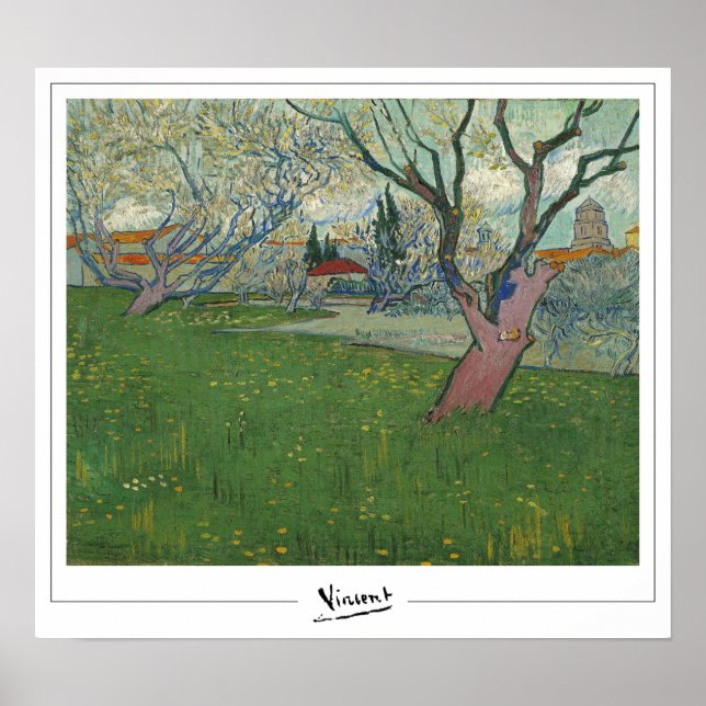 Vincent Van Gogh Zedign Art Poster nr 24 (Framsidan)