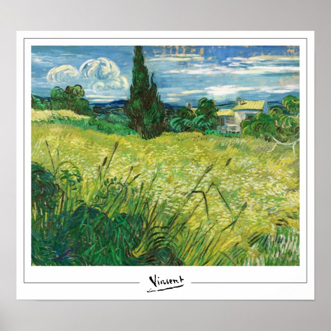 Vincent Van Gogh Zedign Art Poster nr 37 (Framsidan)