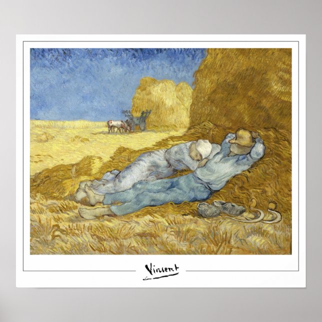 Vincent Van Gogh Zedign Art Poster nr 38 (Framsidan)