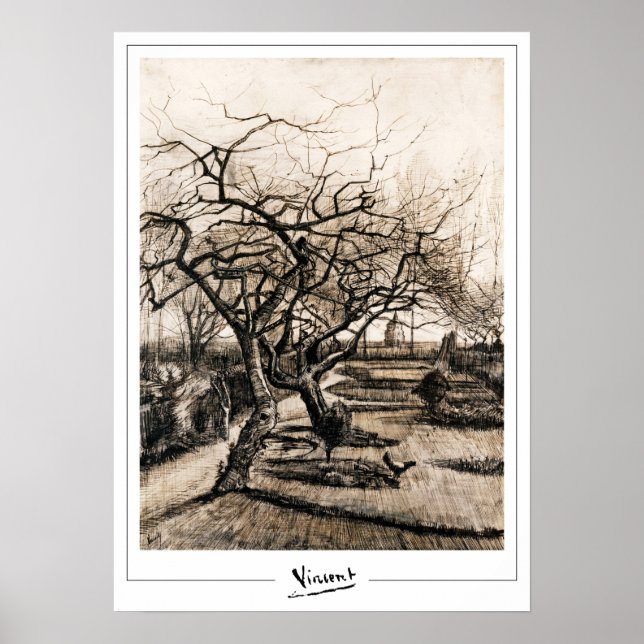 Vincent Van Gogh Zedign Art Poster nr 389 (Framsidan)