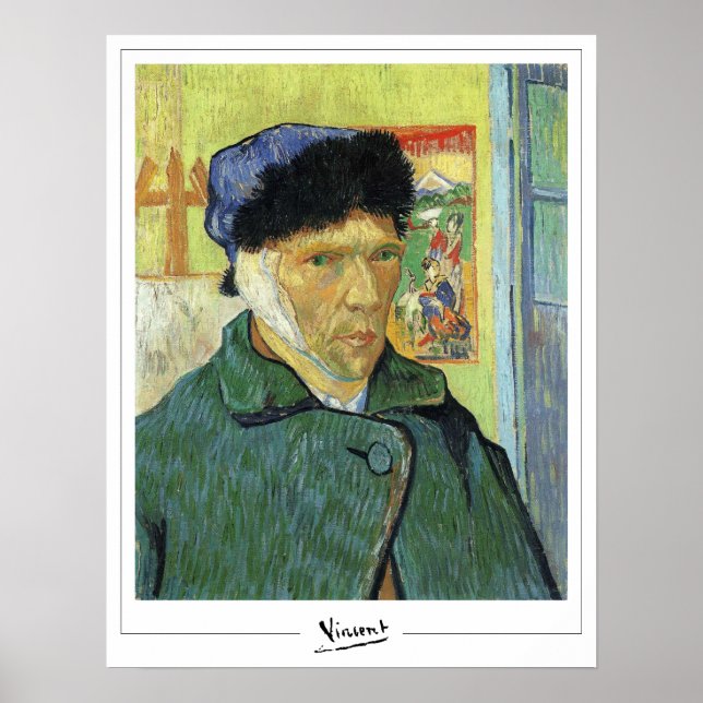 Vincent Van Gogh Zedign Art Poster nr 498 (Framsidan)