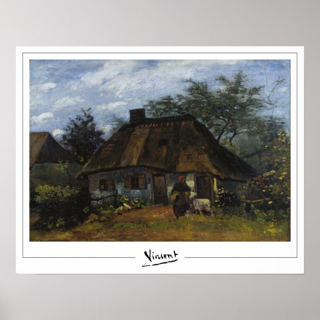Vincent Van Gogh Zedign Konstaffisch #24-2 Poster (Framsidan)