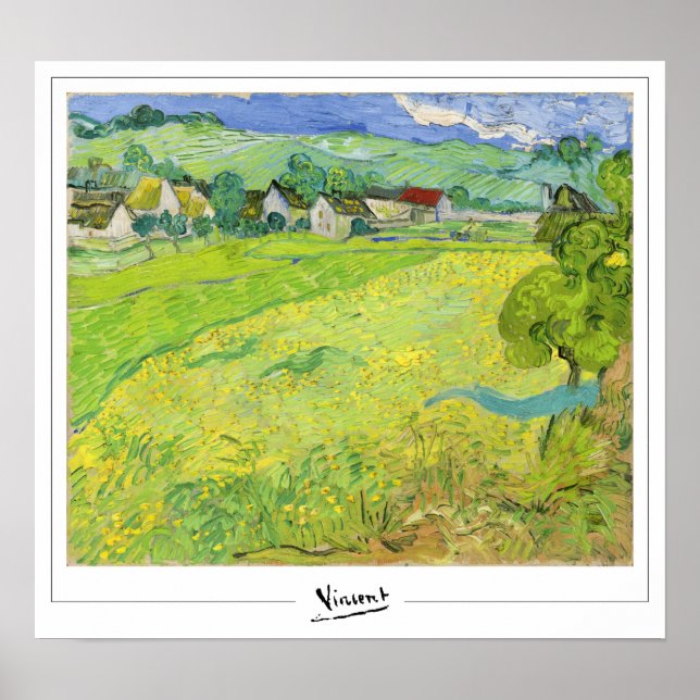 Vincent Van Gogh Zedign Konstaffisch #50-2 Poster (Framsidan)