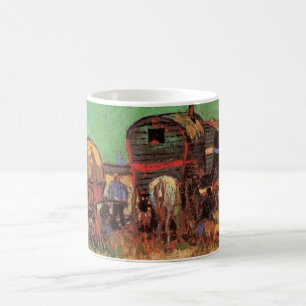 Vincent van Gogh - Zigenarläger husvagnar Kaffemugg