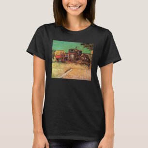 Vincent van Gogh - Zigenarläger husvagnar T-shirt