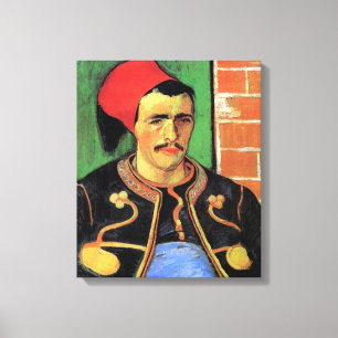 Vincent Van Gogh - Zouaven - Soldatporträtt Canvastryck