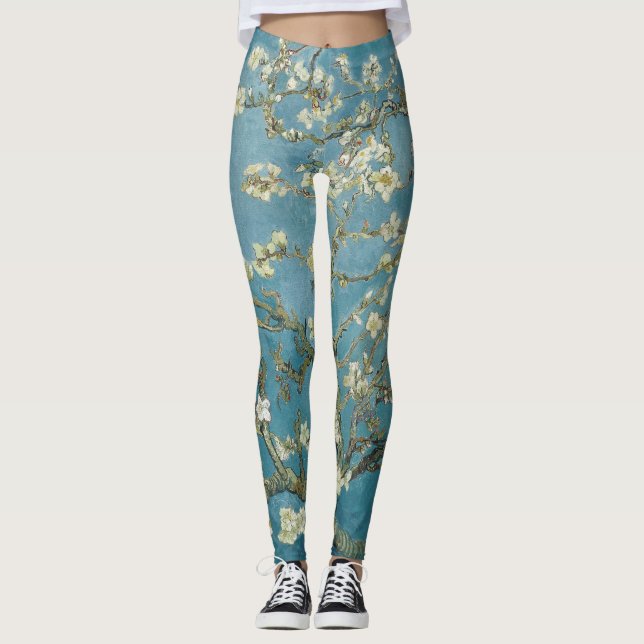 Vincent van Gogh's Almond blommar (1890) Leggings (Framsida)