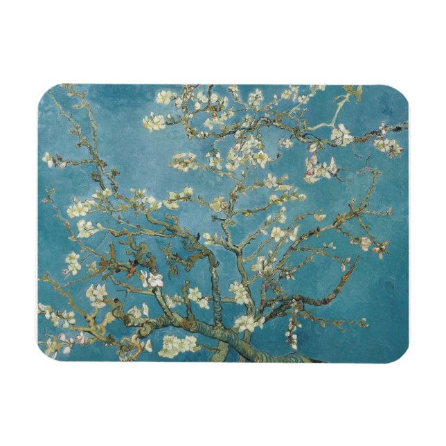 Vincent van Gogh's Almond blommar (1890) Magnet (Horisontell)