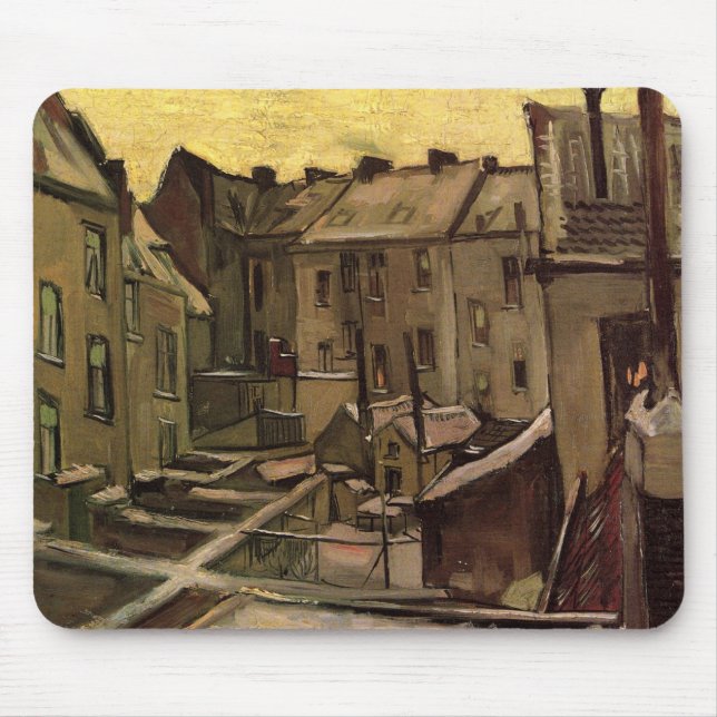 Vincent van Goghs bakgårdar i gamla hus Musmatta (Framsidan)