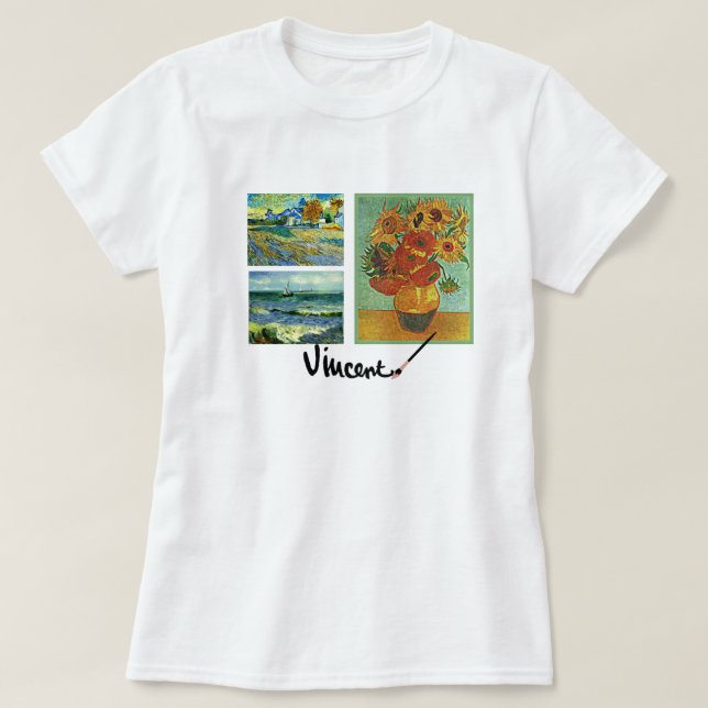 Vincent van Goghs berömd T Shirt (Design framsida)
