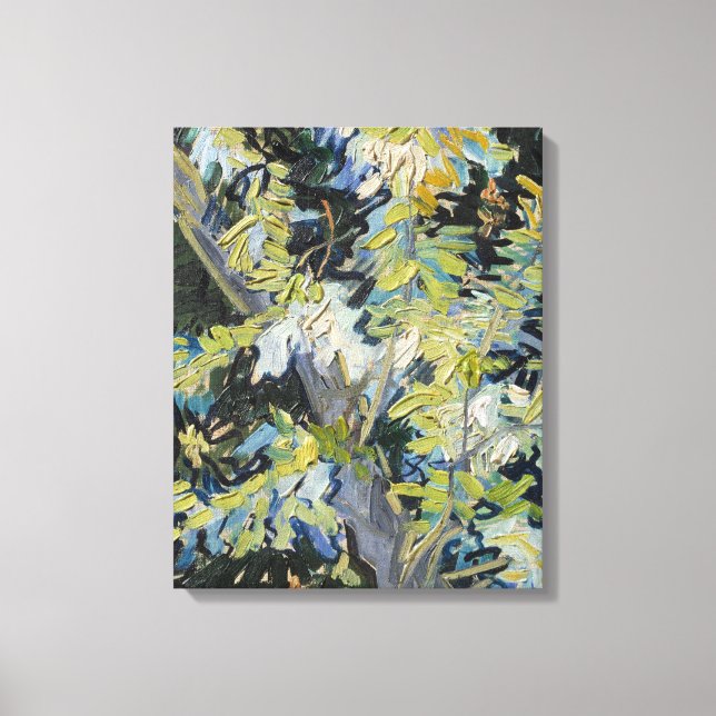 Vincent van Gogh's Blossoming Acacia Grenar (189 Canvastryck (Framsida)
